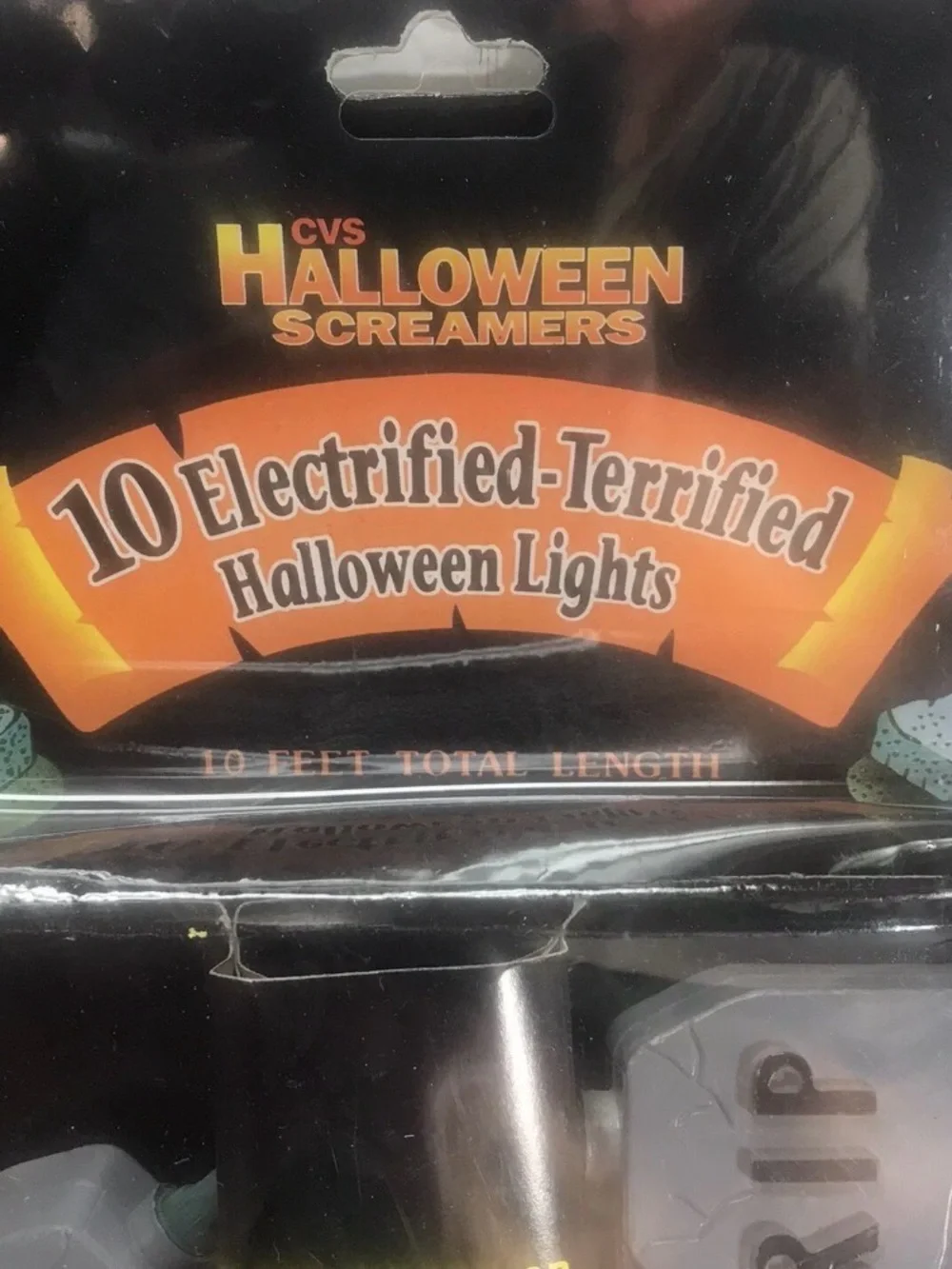 Rare Vtg Halloween Screamers- 10 RIP Tombstone Decor Grave lights